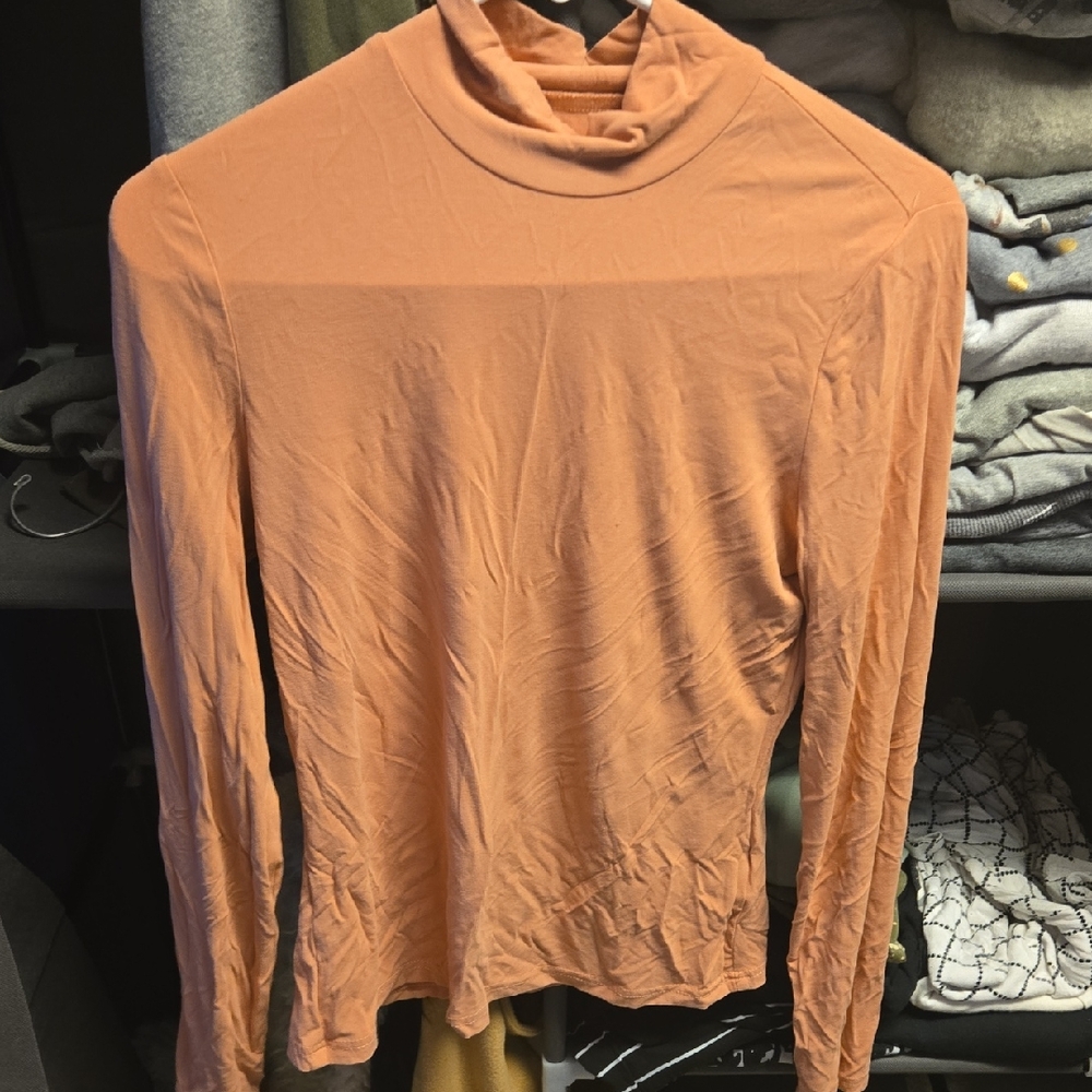 SHEIN Apricot Long Sleeve Top